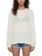 Raw-Edge Lyocell Long Sleeve Tee