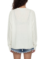 Raw-Edge Lyocell Long Sleeve Tee
