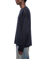 Raw-Edge Lyocell Long Sleeve Tee
