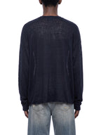Raw-Edge Lyocell Long Sleeve Tee