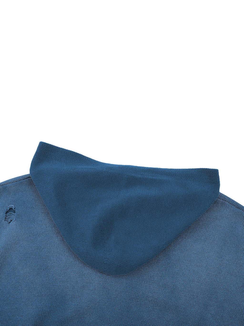 Distressed Full Zip Sweater