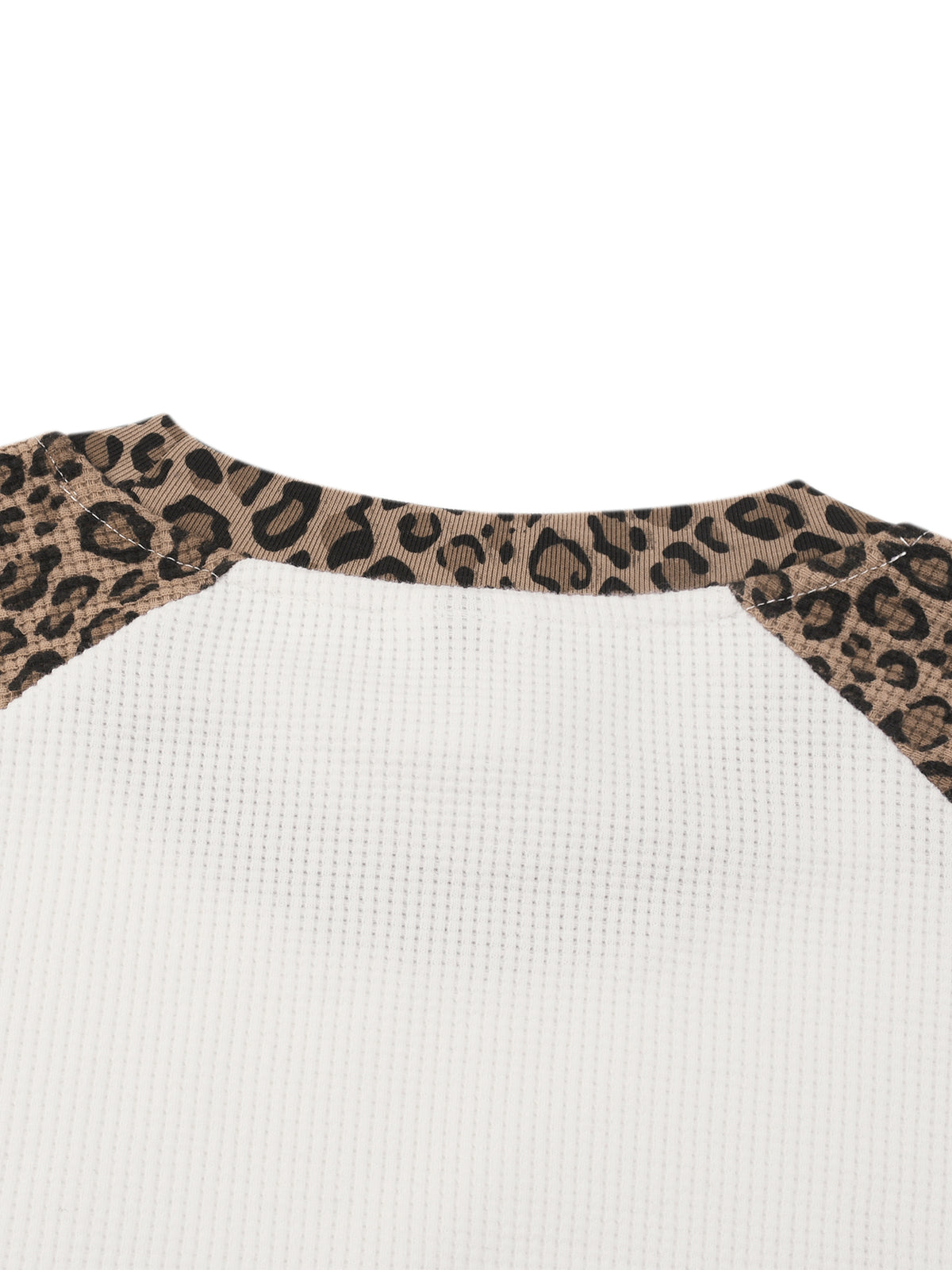 Leopard Panel Raglan Long Sleeve Tee
