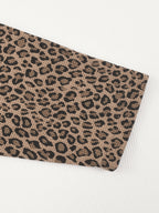 Leopard Panel Raglan Long Sleeve Tee
