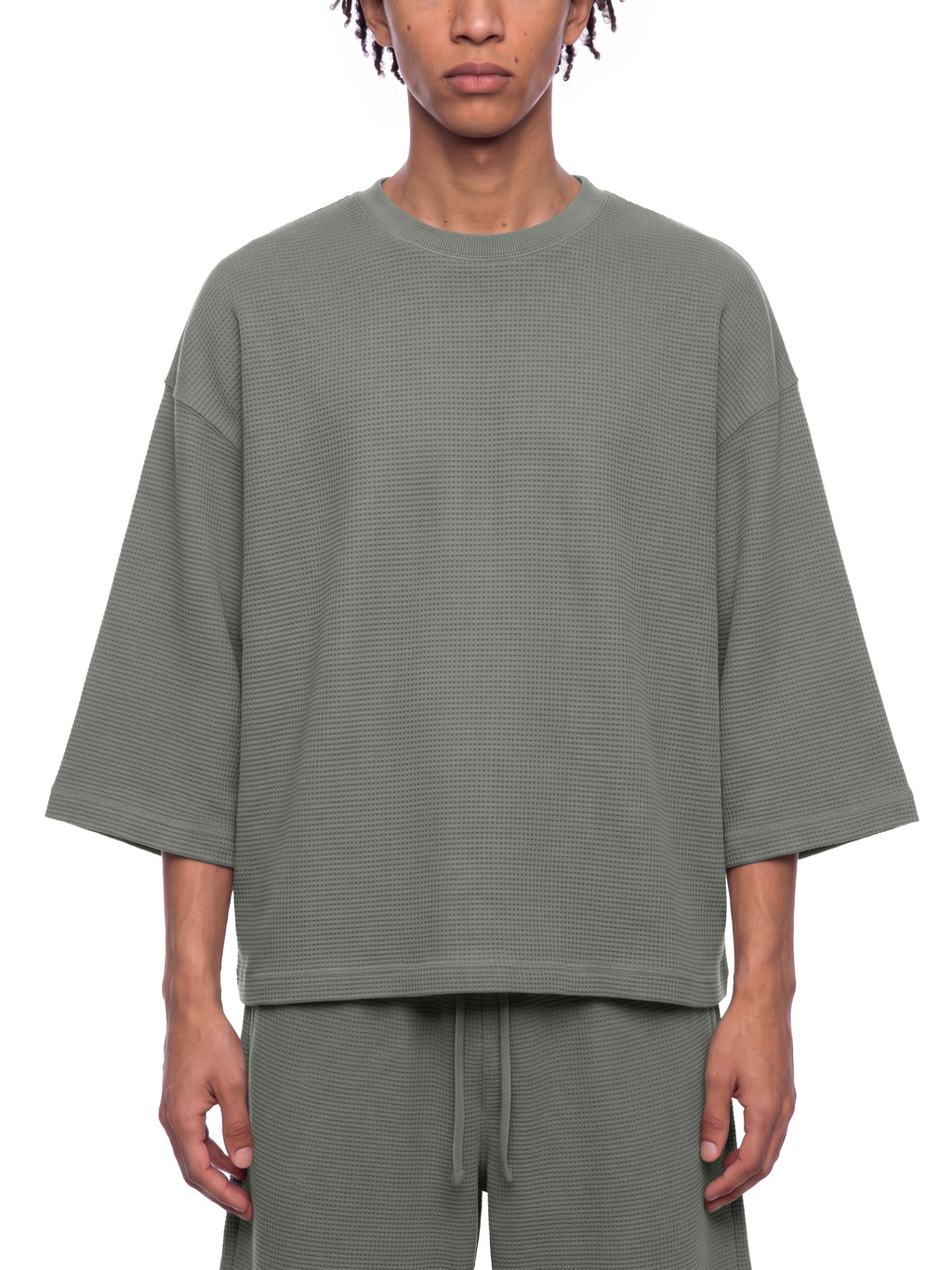 Waffle Boxy Tee