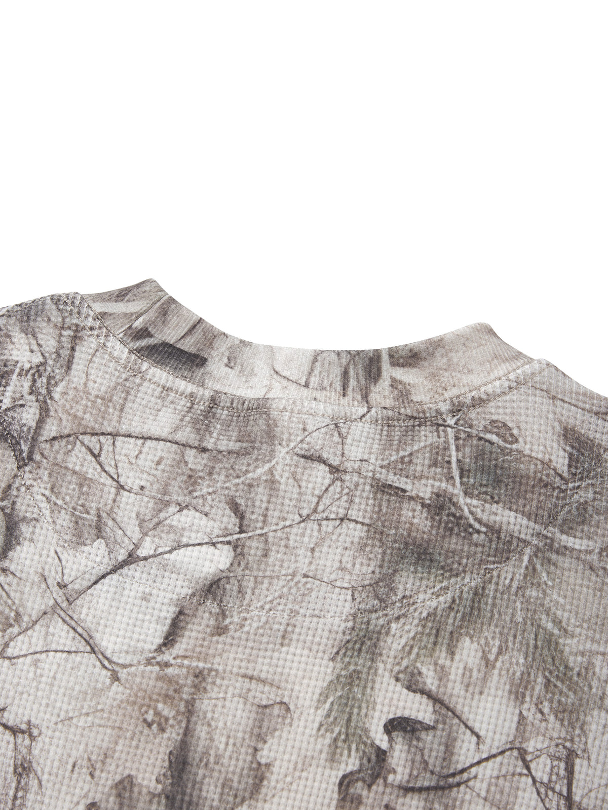 Tree Camo Waffle Long Sleeve Tee