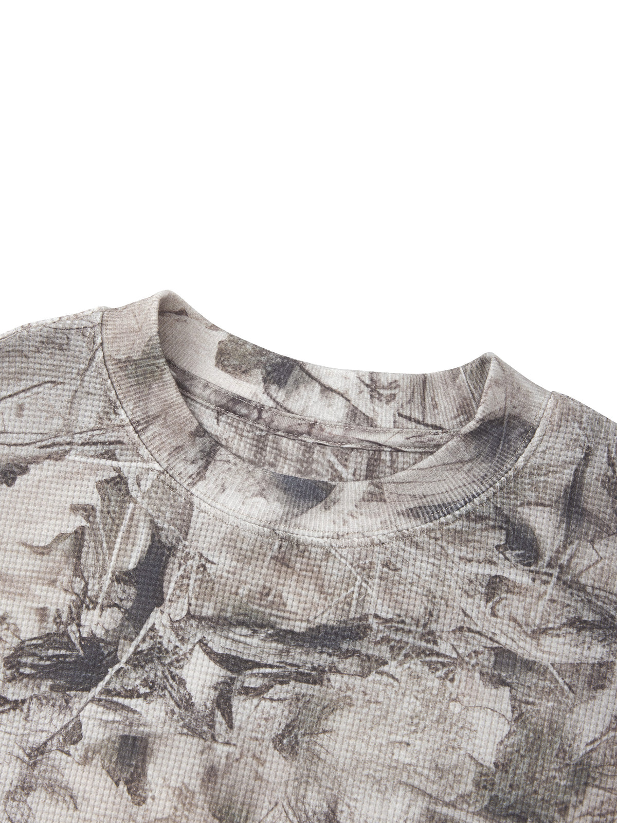 Tree Camo Waffle Long Sleeve Tee