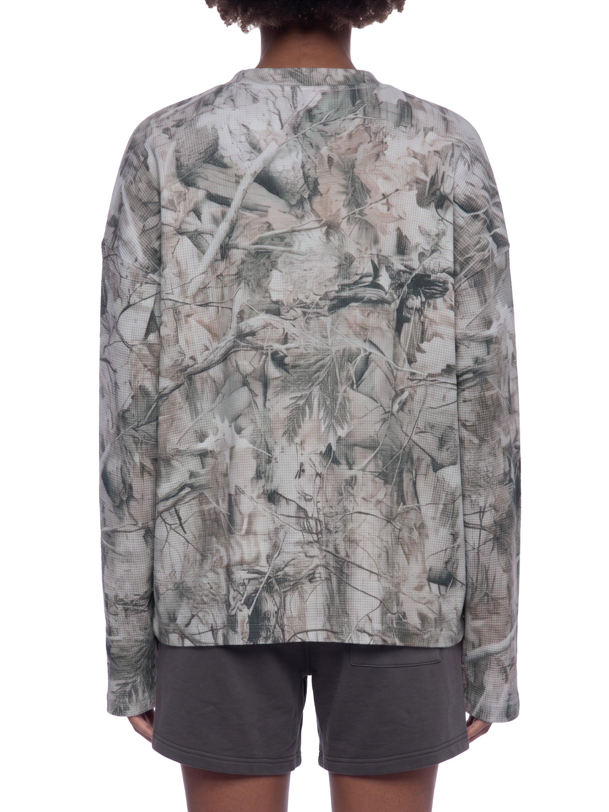 Tree Camo Waffle Long Sleeve Tee