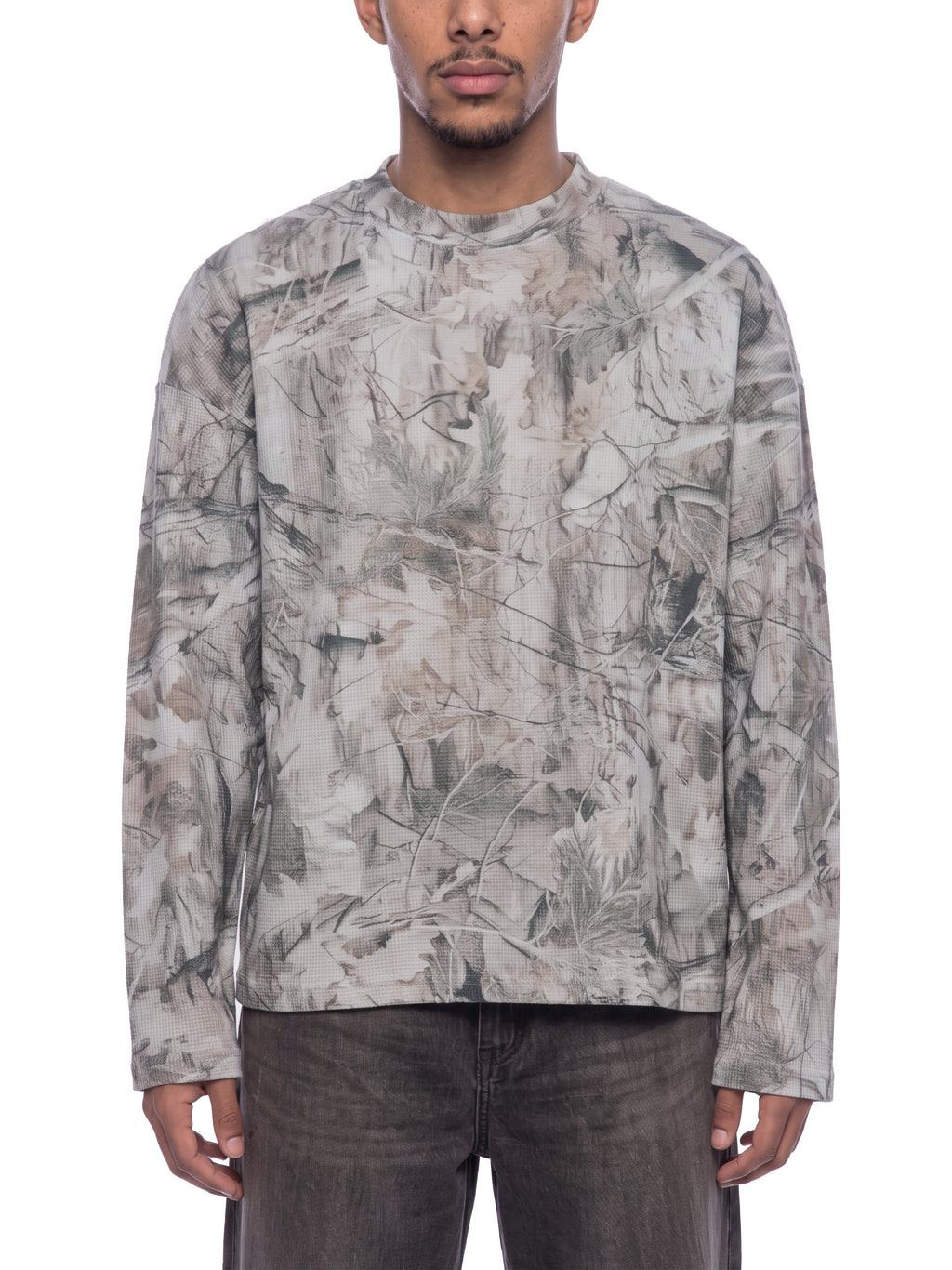 Tree Camo Waffle Long Sleeve Tee